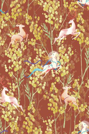 小清新印花华亿平台图片