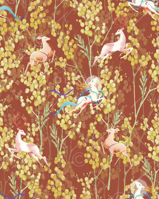 小清新印花华亿平台图片