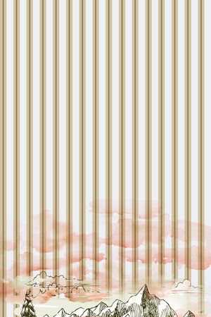 条纹印花华亿平台图片