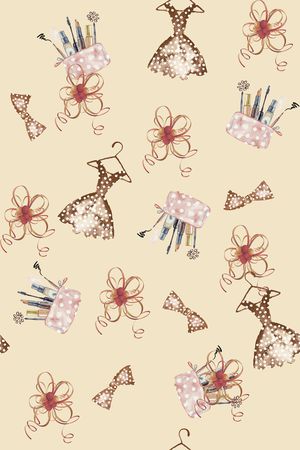 蝴蝶结印花华亿平台图片