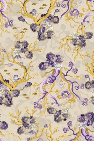 中国风印花华亿平台图片