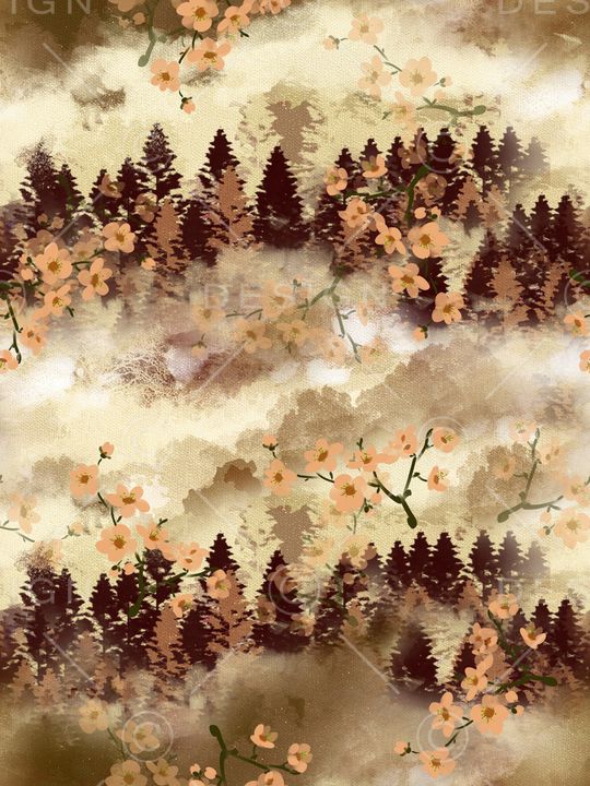 水彩印花华亿平台图片