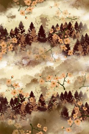 水彩印花华亿平台图片