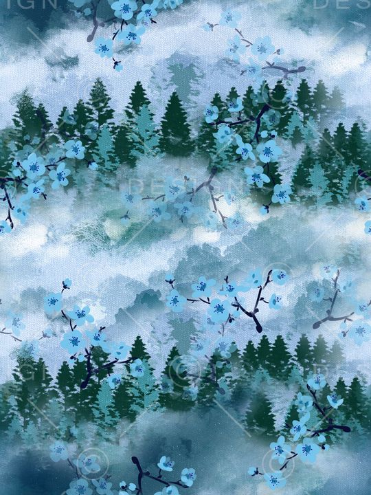 晕染肌理印花华亿平台图片