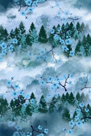 晕染肌理印花华亿平台图片