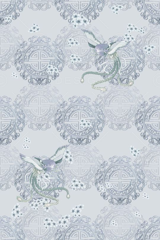 古典花纹印花华亿平台图片