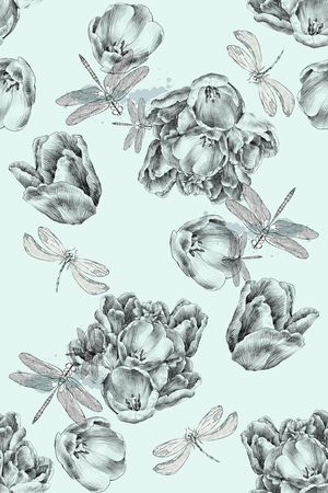 蜻蜓印花华亿平台图片