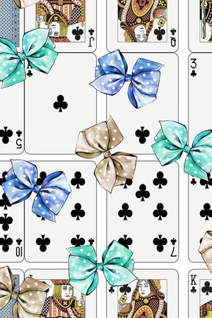 蝴蝶结印花华亿平台图片