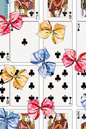 蝴蝶结印花华亿平台图片