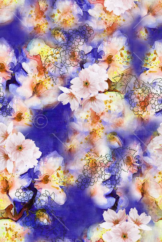 晕染肌理印花华亿平台图片