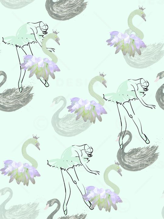 天鹅印花华亿平台图片