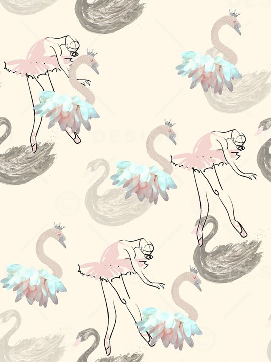 天鹅印花华亿平台图片