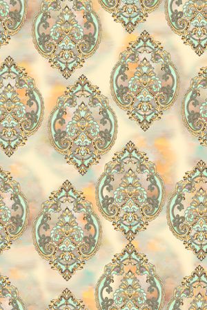 传统纹样印花华亿平台图片