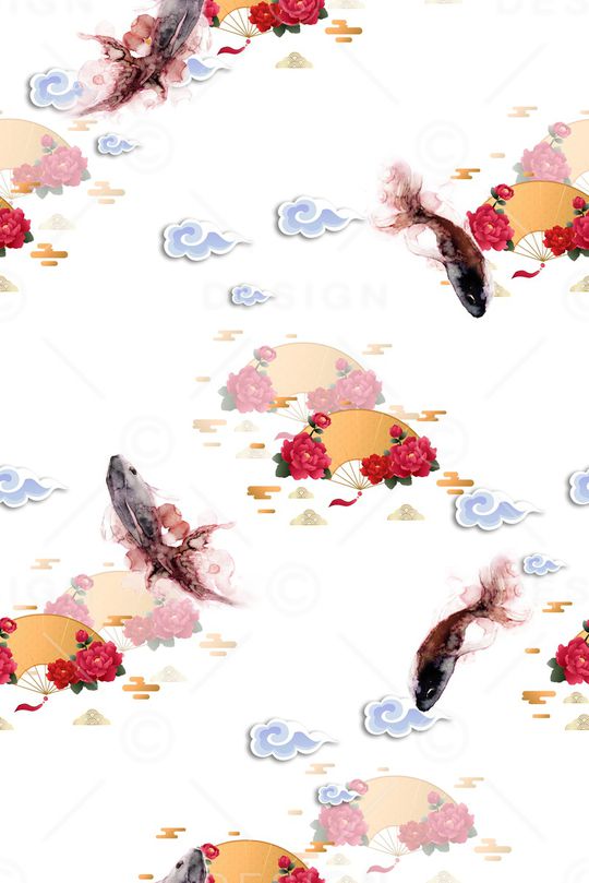 扇子印花华亿平台图片