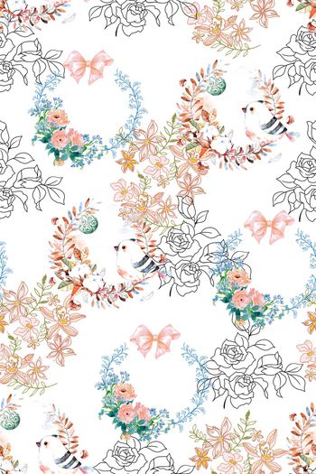 小清新印花华亿平台图片