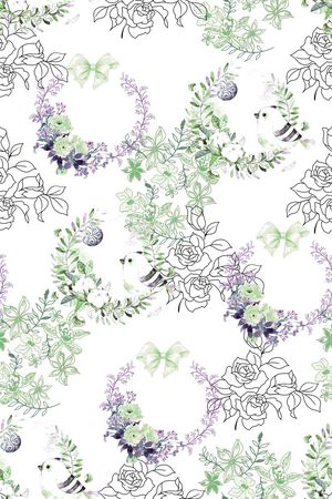 小清新印花华亿平台图片