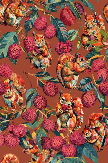 松鼠印花华亿平台图片