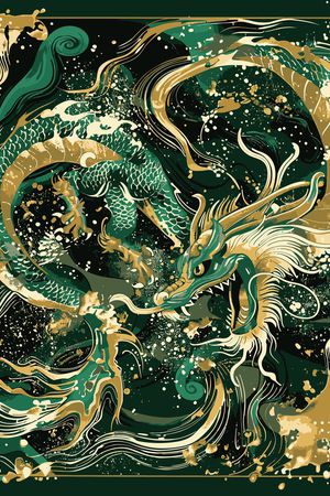 中国风印花华亿平台图片