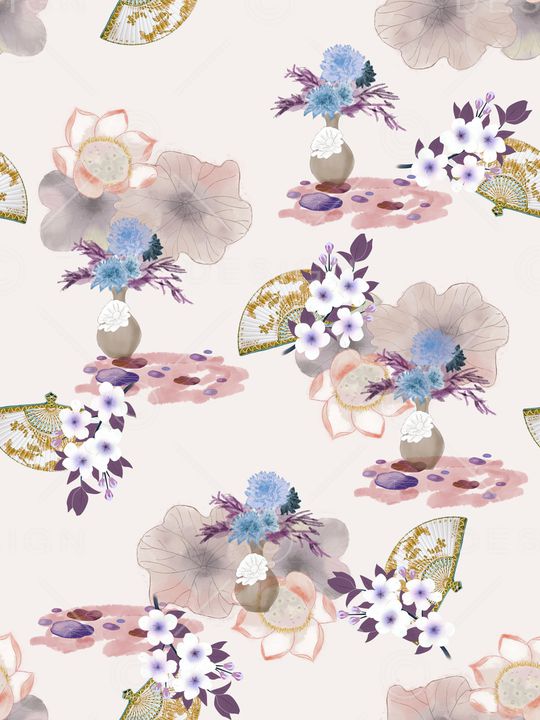 小清新印花华亿平台图片