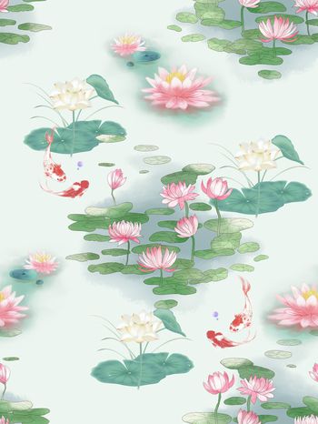 小清新印花华亿平台图片