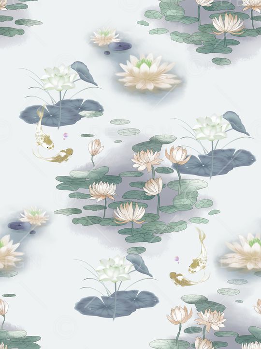 小清新印花华亿平台图片