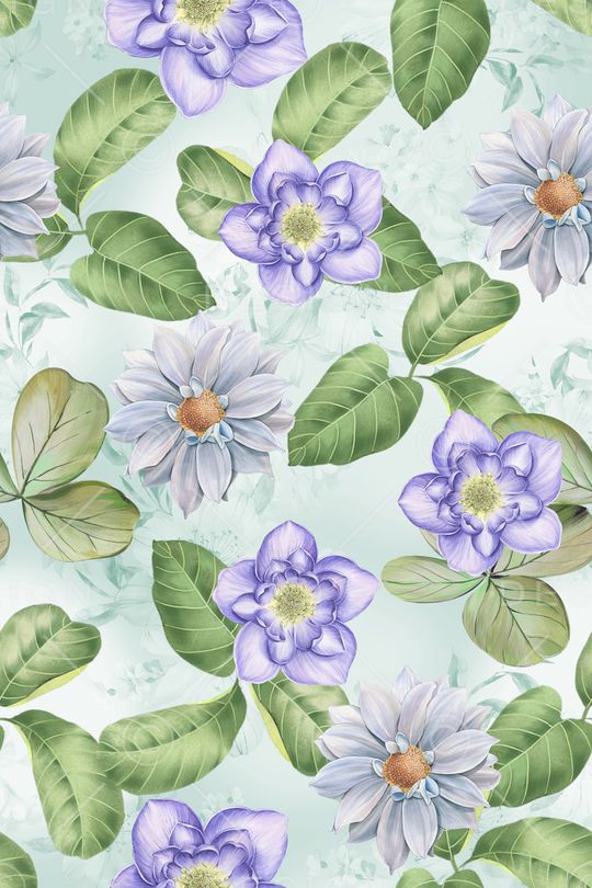 花卉印花华亿平台图片