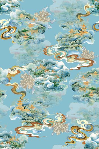 祥云印花华亿平台图片