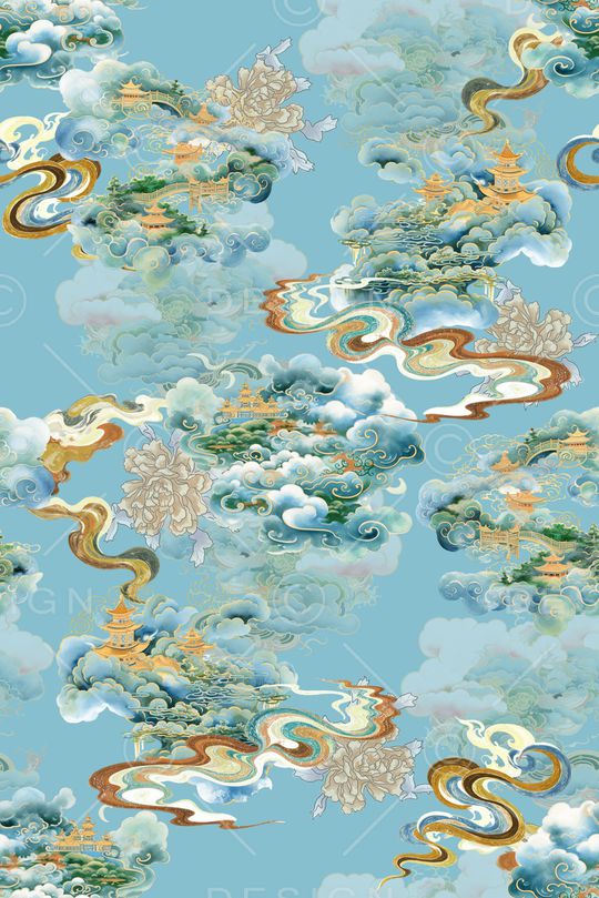 祥云印花华亿平台图片