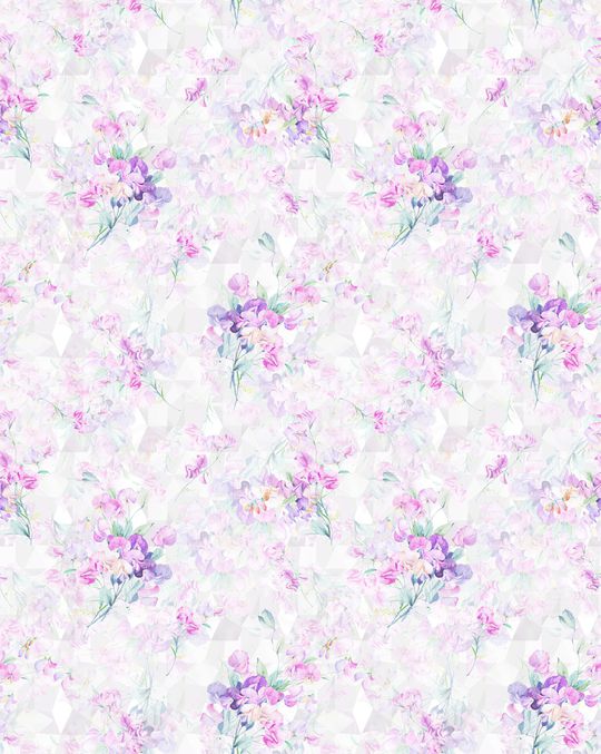 水彩花卉印花华亿平台图片