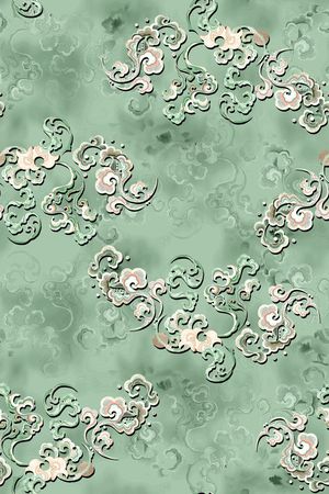 中国风印花华亿平台图片