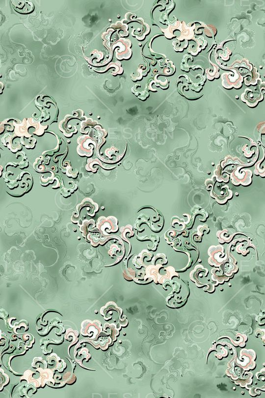 中国风印花华亿平台图片