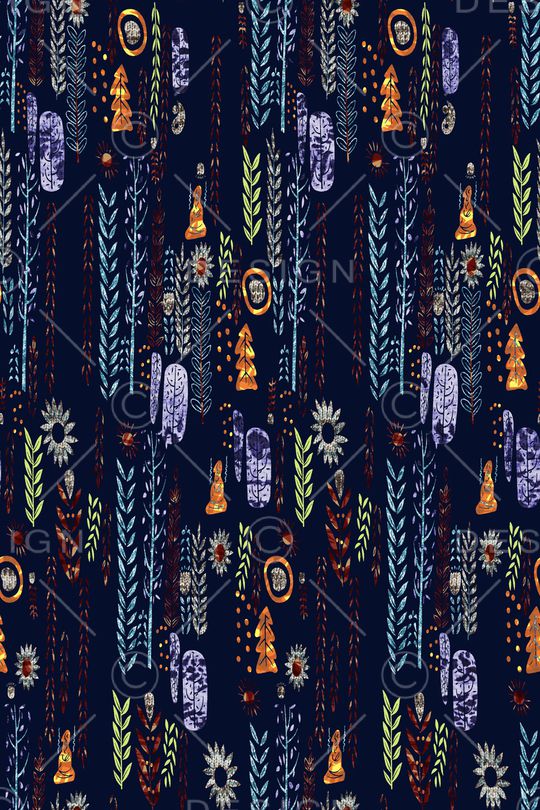 植物印花华亿平台图片