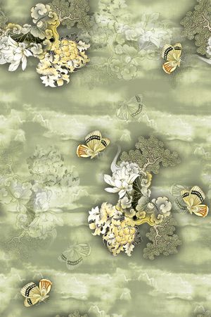 中国风印花华亿平台图片