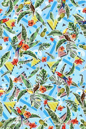 鸟印花华亿平台图片