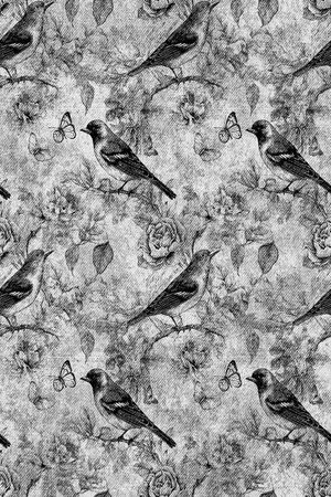 花鸟印花华亿平台图片