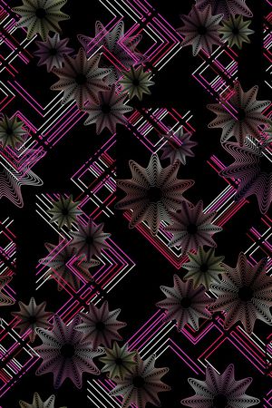 线条印花华亿平台图片