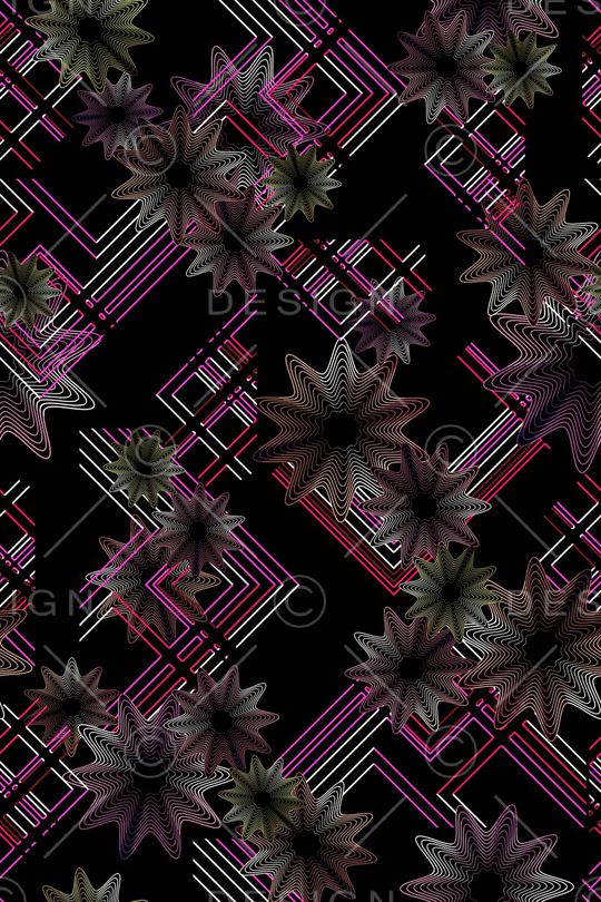 线条印花华亿平台图片