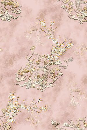 中国风印花华亿平台图片