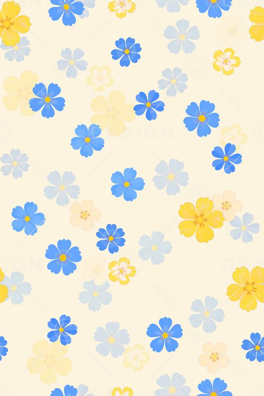 清爽底花卉印花华亿平台图片