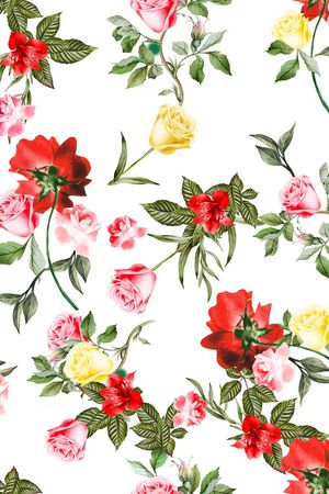 白底花印花华亿平台图片