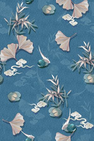 中国风印花华亿平台图片