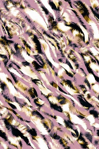 豹纹印花华亿平台图片