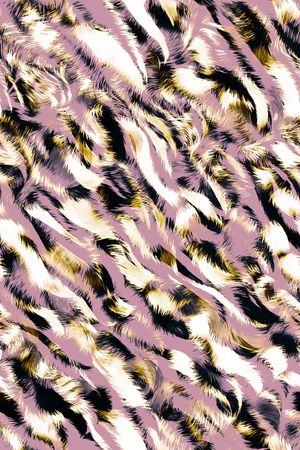 豹纹印花华亿平台图片