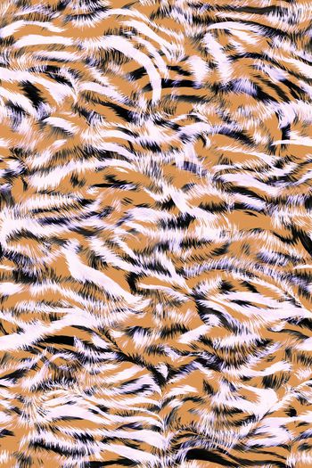 豹纹印花华亿平台图片