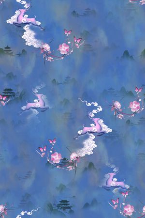 中国风印花华亿平台图片