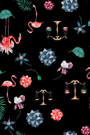 火烈鸟印花华亿平台图片