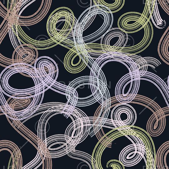 线条画印花华亿平台图片