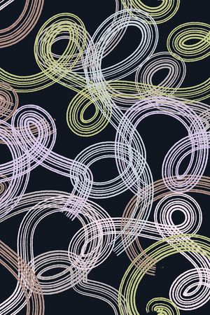 线条画印花华亿平台图片