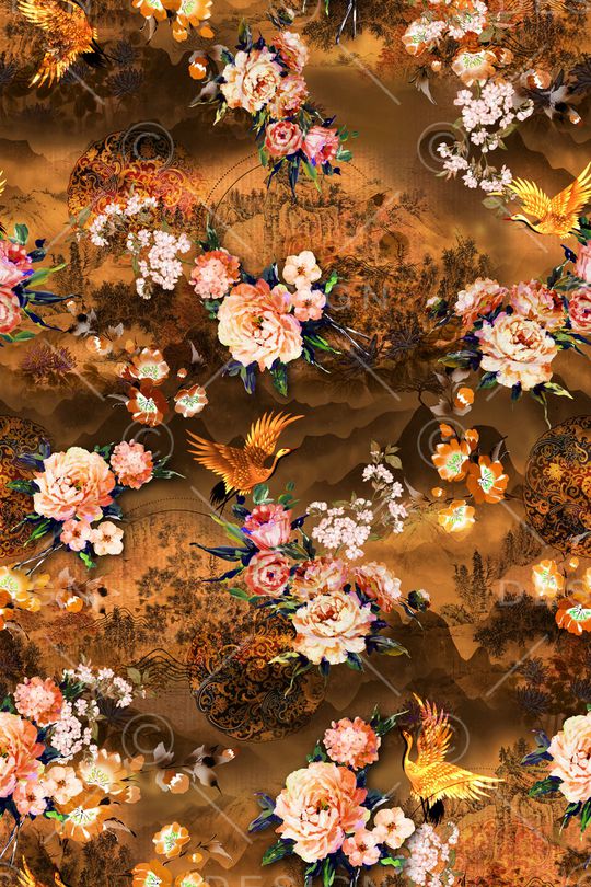 鸟印花华亿平台图片