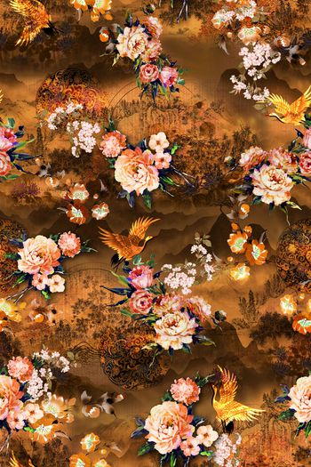 鸟印花华亿平台图片